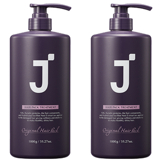 J'SOOP 蛋白質潤髮乳 含蠶絲、角蛋白 適用於受損髮, 1kg, 2瓶