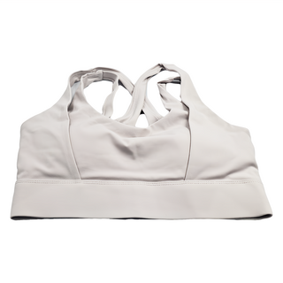 U領小心機運動背心, M, 銀灰色