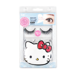 KAI 貝印 KITTY美睫三對裝 附專用膠水, KK-2001, 1組