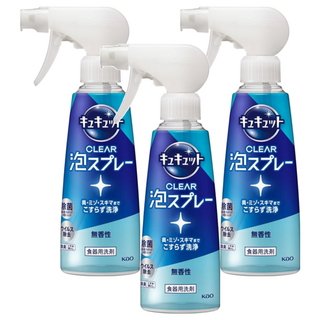 Kao 花王 Cucute 珂珂透 噴槍型泡泡洗碗精 280ml 無香, 3瓶