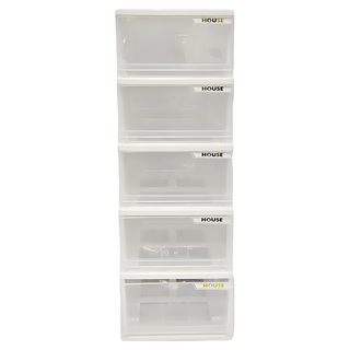 HOUSE 好室喵 中櫃 五層收納櫃 純白色 台灣製造, 1個