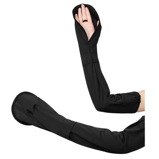 包手冰絲防曬袖套 3雙, 酷炫黑, 手圍13~17cm