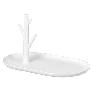 里特 多功能置物盤,白色,28.1 x 17.1 x 15.7cm