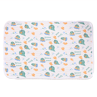 毛皇上 乳膠涼感墊 白色恐龍 可愛透氣涼墊, M(50 x 40cm), 1個