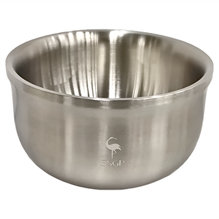 SSGP 三四鋼 餐具304不鏽鋼隔熱碗 E108 13.5 x 9 x 8cm 153g, 銀色, 1個