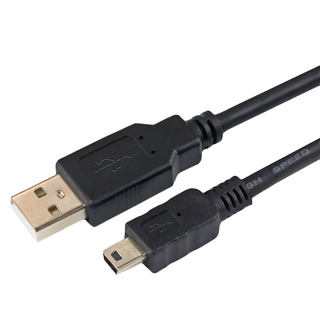 POLYWELL 寶利威爾 USB-A To Mini USB 充電傳輸線, 5m, PW15-W45-M775, 1條