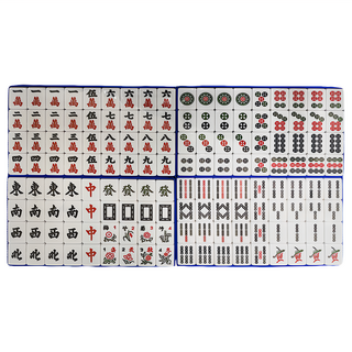 榮冠 巨蛋麻將 33mm 平面麻將 Set, 1組, 混和顏色