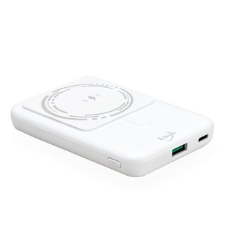 E-books 磁吸無線快充 + 雙輸出行動電源 20W快速充電, B84, 白色