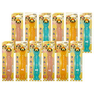 PENROTE 筆樂 胡子碰碰 折疊尺 30cm, 黃色 + 綠色 + 粉色, 12支