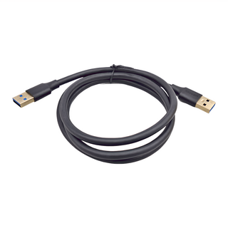 UGREEN 綠聯 USB3 A 公對公傳輸線, 1m, 黑色, 1條