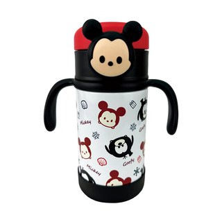Disney 系列保溫瓶 把手款, 吸管訓練杯, 280ml, 米奇, 1個