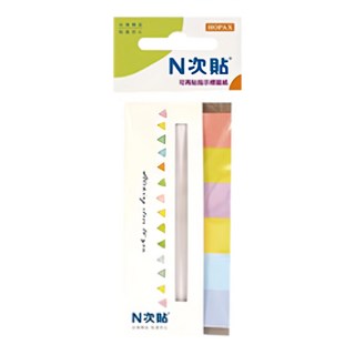 N次貼 指示型標籤紙 可再貼標籤 糖果色標籤, 1080張, 6本