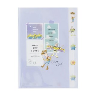 Disney 迪士尼 返校日玩具總動員多層文件夾 SS169-1, 紫色, 1個
