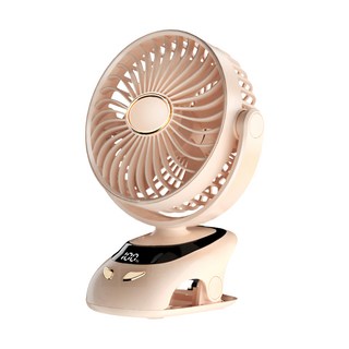 YUNMI 數顯夾子風扇, N33, 少女粉