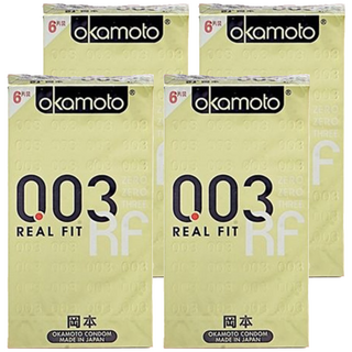okamoto 岡本 3D曲線003衛生套, 6入, 4盒