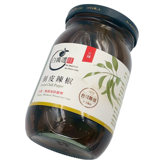 白裏透紅 剝皮辣椒 火辣, 1個, 450g