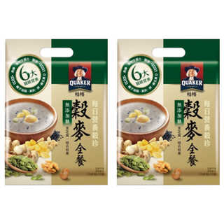 QUAKER 桂格 每日營養穀珍穀麥全餐 無添加糖, 230g, 2袋