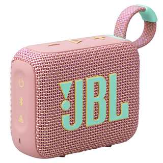 JBL GO 4 可攜式防水藍牙喇叭 JBL Pro Sound 音效 強勁低音 播放時間長達 7 小時 支持多喇叭連接 再生材質, 粉紅色