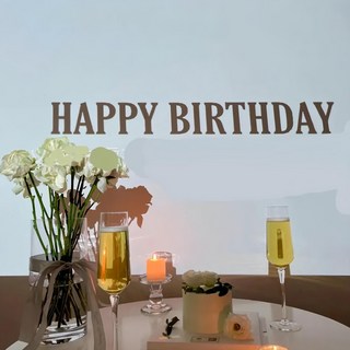 氣氛迷你投影機, HAPPY BIRTHDAY燈片, 6.5cm*6.5cm*2.4cm (約掌心大), 4711409271040