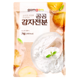 gomgom 馬鈴薯澱粉 (3 400大卡), 1kg, 1包