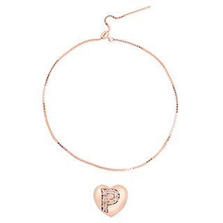 RADIANT STAR 璀璨之星 心意關鍵詞 愛心字母點鑽925純銀串珠項鍊手鍊 SL849