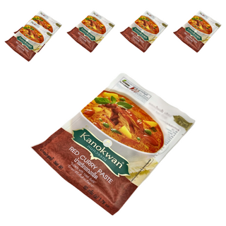 Kanokwan 咖諾灣 泰式紅咖哩醬 50g*6包 (道地泰式風味、快速料理、小包裝)