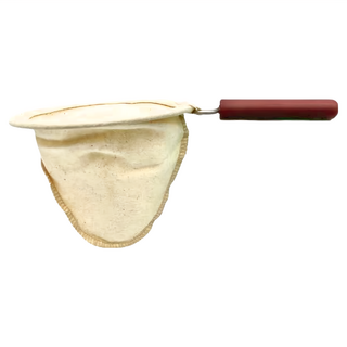 Pearl Horse 寶馬 法蘭絨手柄式咖啡濾布, 純棉濾布 #304不鏽鋼框架, 20.5cm長, 11cm濾網直徑 (3-4人份) 台灣產, TAW001003, 1個