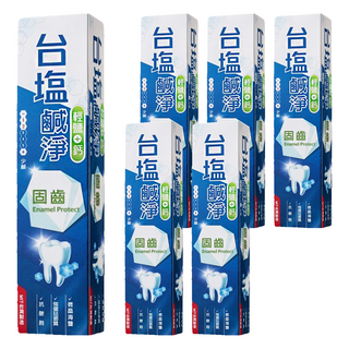 TAIYEN 台塩生技 鹹淨固齒牙膏, 150g, 6條