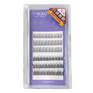MEKO 專屬C位韓系單簇上睫毛A型 + 魚尾 120株, I-026, 1組