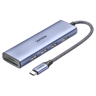 UGREEN 綠聯 六合一Type-C集線器 標準版, 1個, 20956