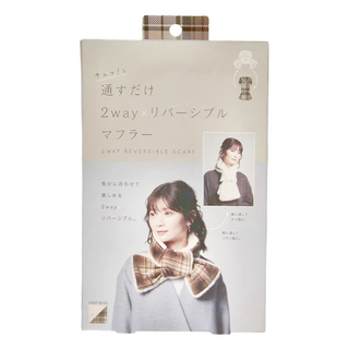 COGIT 2way 雙面圍巾 (適用於頸圍38cm) 材質：聚酯纖維、棉、人造絲、銅氨纖維、嫘縈