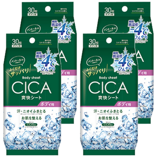 Life-do.Plus 超爽快濕紙巾身體用 積雪草薄荷柑橘香 30張, 4袋