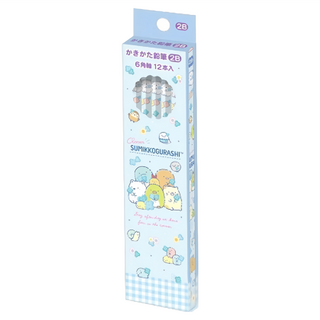 San-X 角落生物2B鉛筆 六角軸, 藍色, 12支