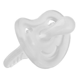 sillymann 矽膠安撫奶嘴，柔軟不易斷裂，4個月以上, 透明, 1個