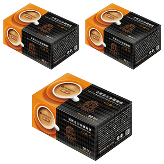 鮮一杯 老舊金山拿鐵咖啡 義式香醇 咖啡粉和奶精二合一 獨立小包裝, 12g, 50包, 3盒