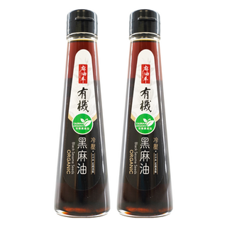 麻油車 冷壓有機黑麻油, 135ml, 2瓶