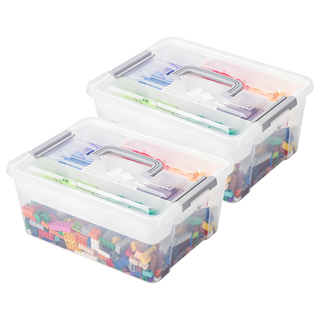 comet 玩具整理箱, 透明色, 2個