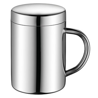 小麥購物 不鏽鋼雙層隔熱杯, G730, 400ml, 1個