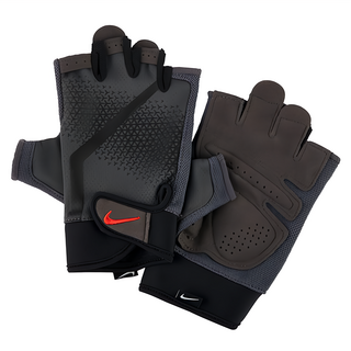 NIKE 耐吉 MEN'S EXTREME FITNESS 手套, 灰色 + 黑色 + 紅色, 1雙
