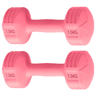 AD-ROCKET 絕美限定糖果啞鈴 Set, PVC頂級材質, 鐵砂混合物, 六角造型, 整體可水洗, 1.5kg, 2個