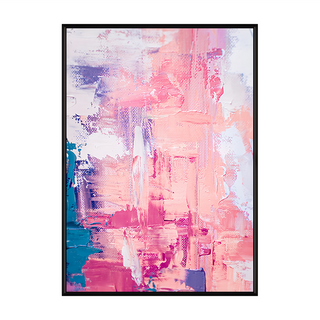 微醺記憶 抽象油畫, 40 x 30cm, 黑色