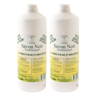 LE SERAIL 席哈爾 正統馬賽黑皂萬用清潔液 成分簡單不含色素防腐劑 精油香氛 皮質/木質/石材皆適用, 1L, 2瓶