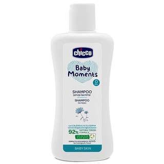 Chicco 嬰兒植萃洗髮精 義大利原裝進口 保濕呵護敏感肌 溫和清潔寶寶頭髮及頭皮 調整平衡油脂 92%天然成分, 200ml, 1瓶