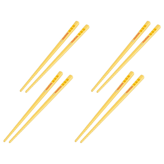 PiYOPiYO小鴨兒童筷子PP材質安全耐用表面俏皮可愛, 0.7 x 16.2 x 0.7cm, 黃色, 4雙