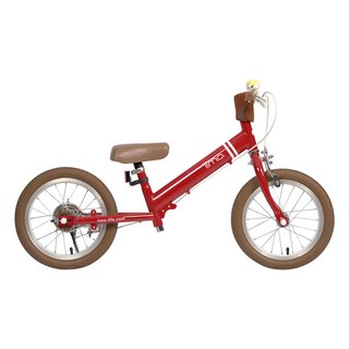 iimo 二合一平衡滑步/腳踏車 14吋, 105cm, 經典紅, 1台