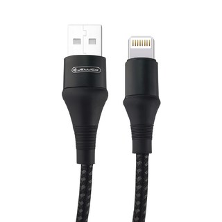 JELLiCO 杰力科 高抗系列 USB - Lightning 充電傳輸線 智能芯片 快速穩定 安全快速充電, 1.2m, JEC-A7-BKL, 1條