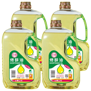 台糖 烤酥油 國內唯一以黃豆煉製而成 耐炸油 煎炒油炸皆宜, 2L, 4瓶