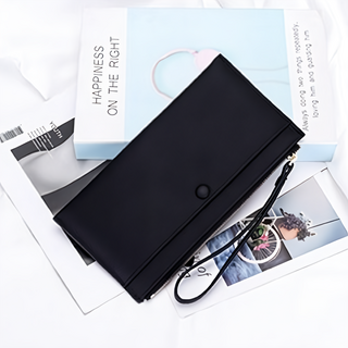 女士真皮手拿包/女夾 頭層牛皮材質 6卡片位 LH1046