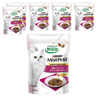 MonPetit 貓倍麗 成貓用 乾糧 高纖化毛 450g, 海洋魚, 6包