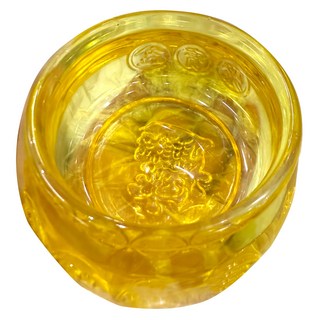 黃金開運水晶聚寶盆 10cm 520g, 1個